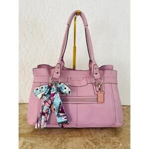 Coach penelope Lilac F14682 pebble Leather Satchel BAG PURSE